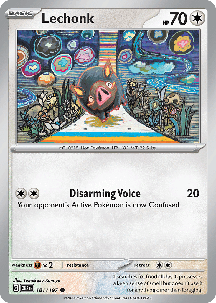 Lechonk — Obsidian Flames Pokemon card