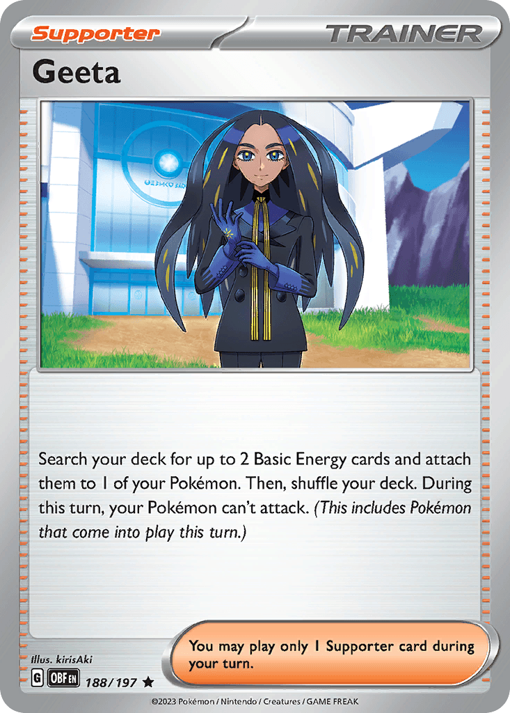 Geeta — Obsidian Flames Pokemon card