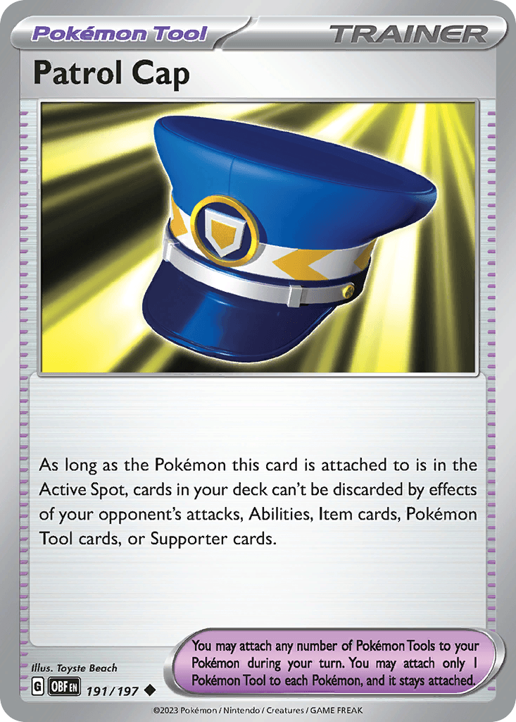 Patrol Cap — Obsidian Flames Pokemon card