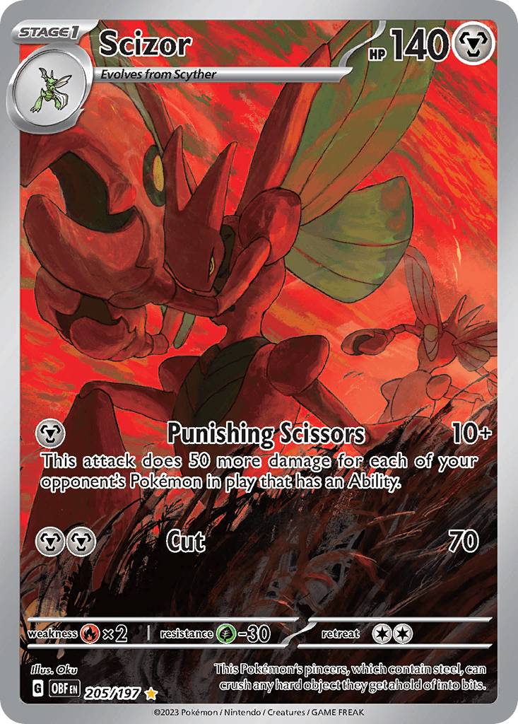 Scizor — Obsidian Flames Pokemon card
