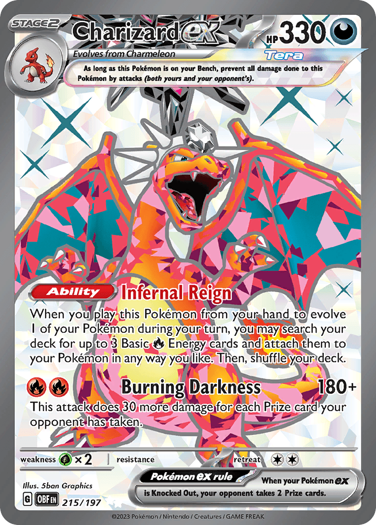 Charizard ex — Obsidian Flames Pokemon card