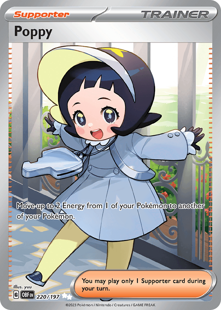 Poppy — Obsidian Flames Pokemon card