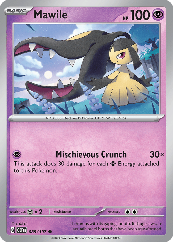 Mawile — Obsidian Flames Pokemon card
