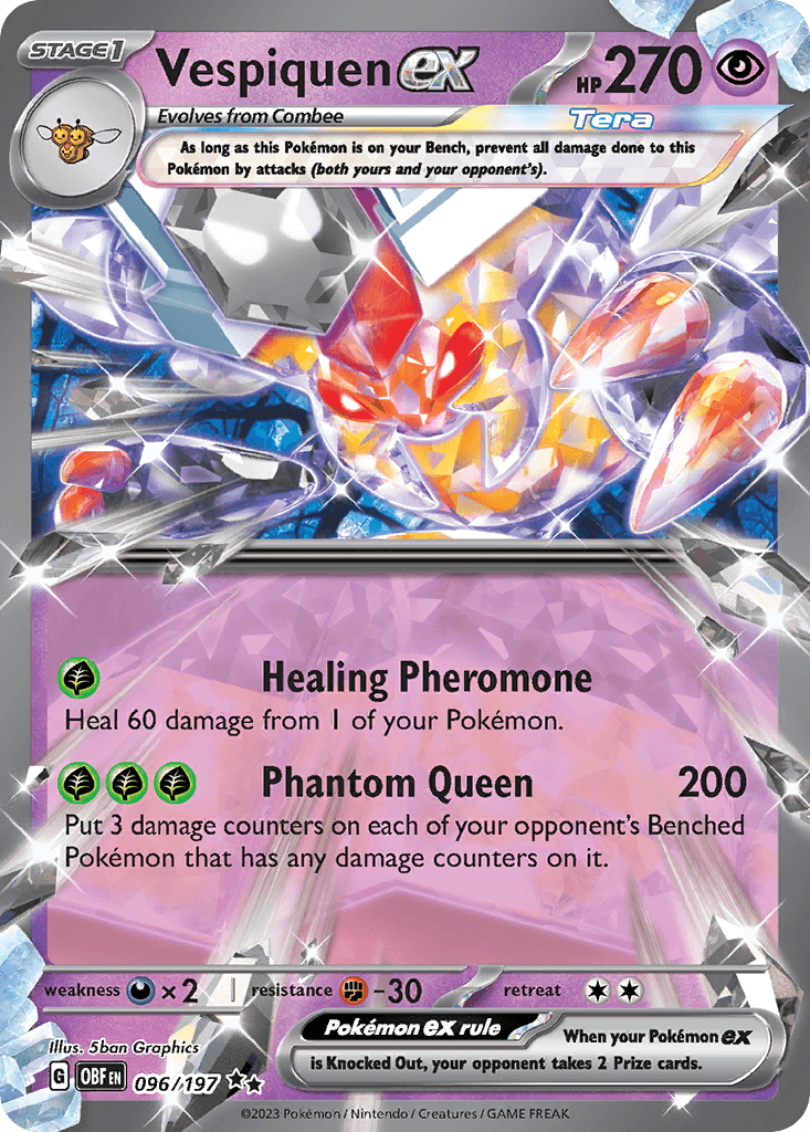 Vespiquen ex — Obsidian Flames Pokemon card