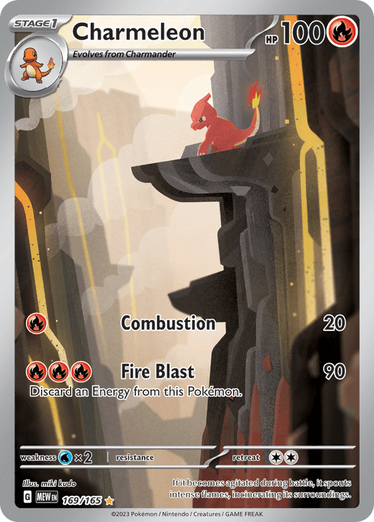 Charmeleon — 151 Pokemon card