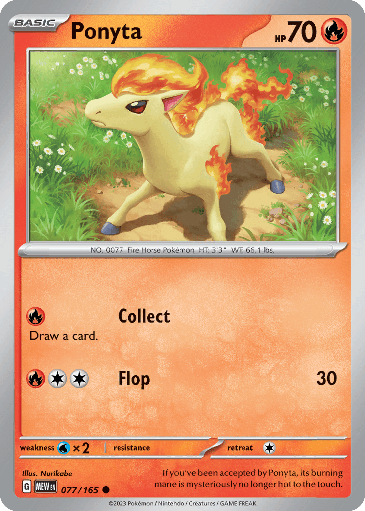 Ponyta — 151 Pokemon card
