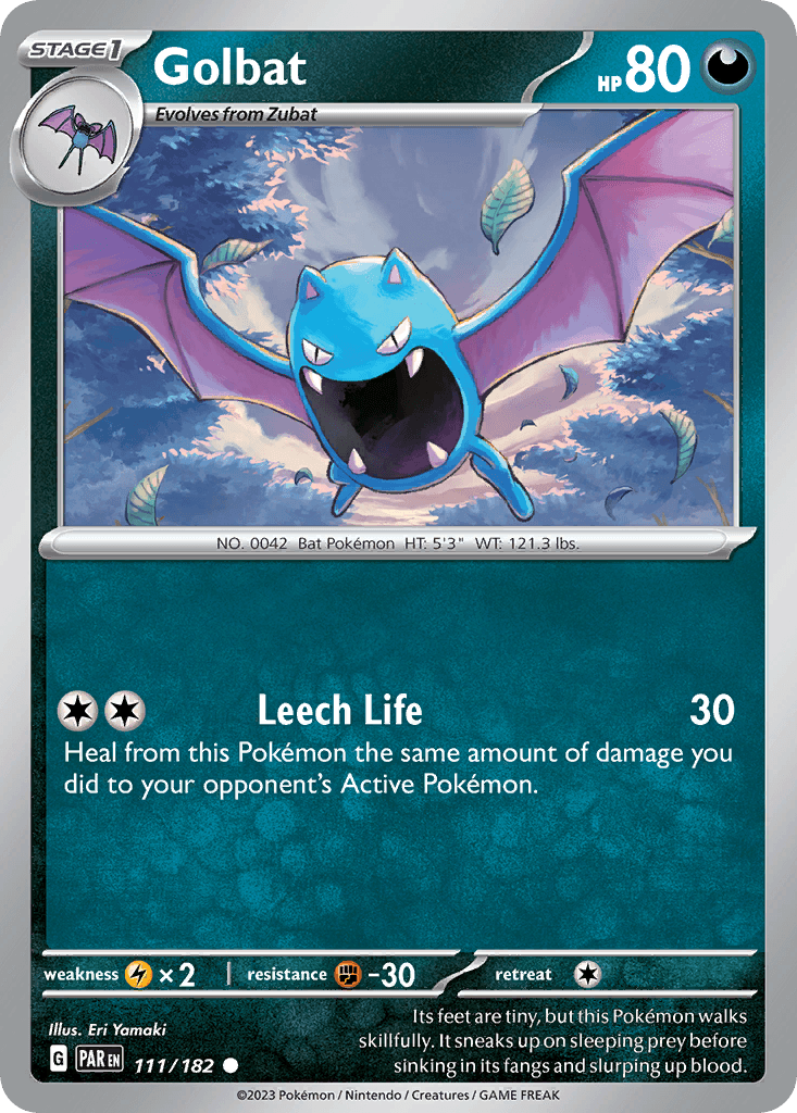 Golbat — Paradox Rift Pokemon card