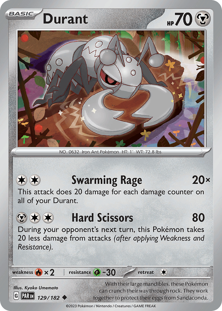 Durant — Paradox Rift Pokemon card