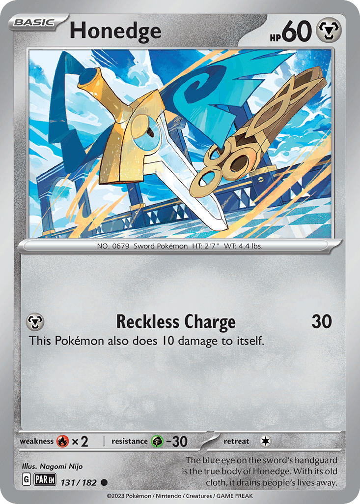 Honedge — Paradox Rift Pokemon card
