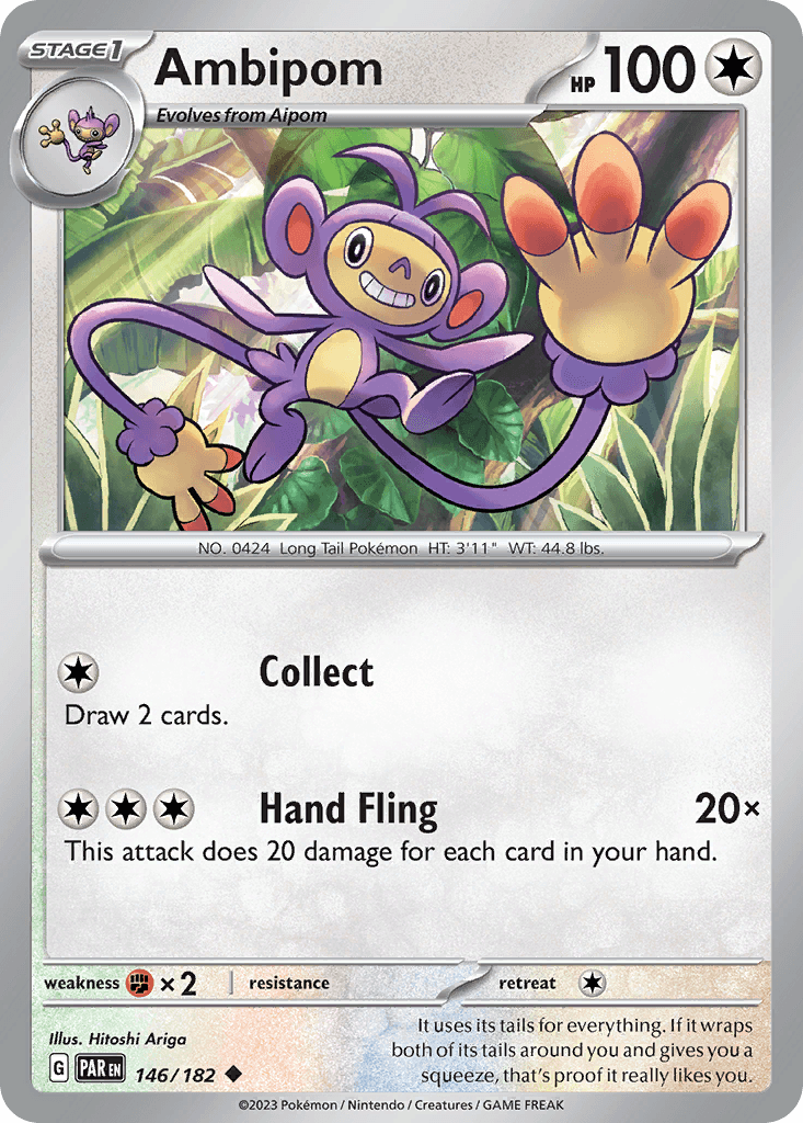 Ambipom — Paradox Rift Pokemon card
