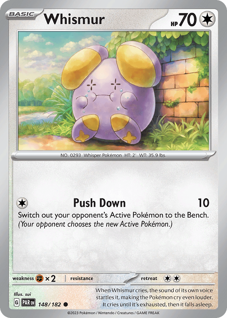 Whismur — Paradox Rift Pokemon card
