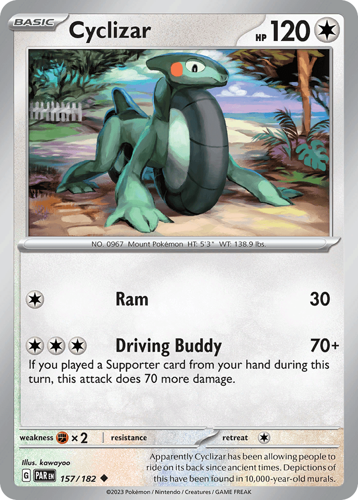 Cyclizar — Paradox Rift Pokemon card