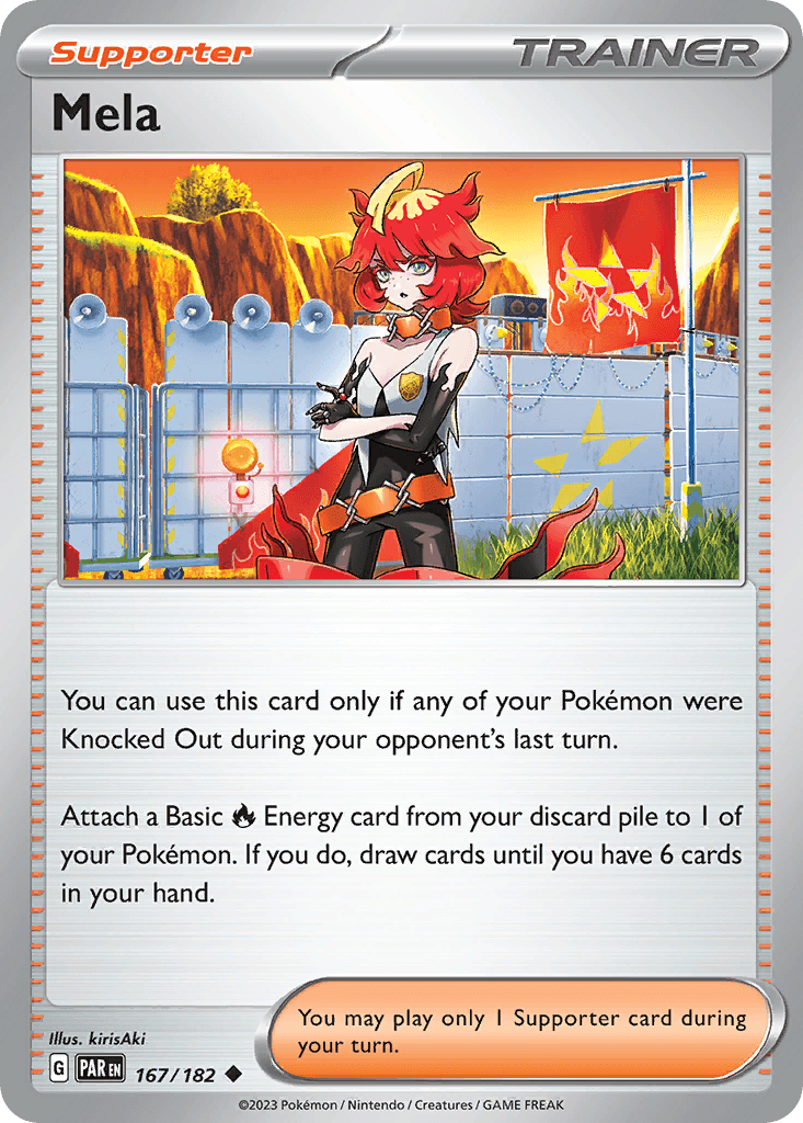 Mela — Paradox Rift Pokemon card