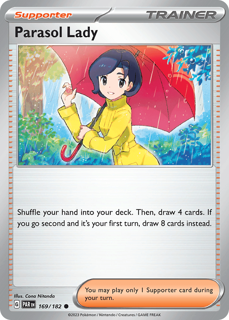 Parasol Lady — Paradox Rift Pokemon card