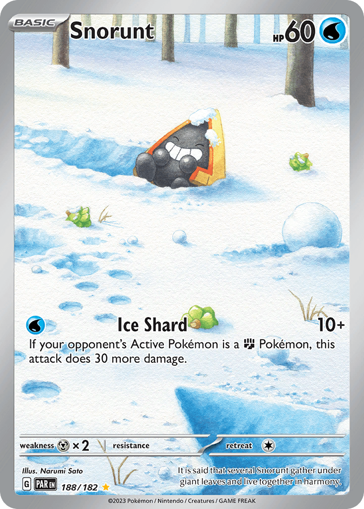 Snorunt — Paradox Rift Pokemon card