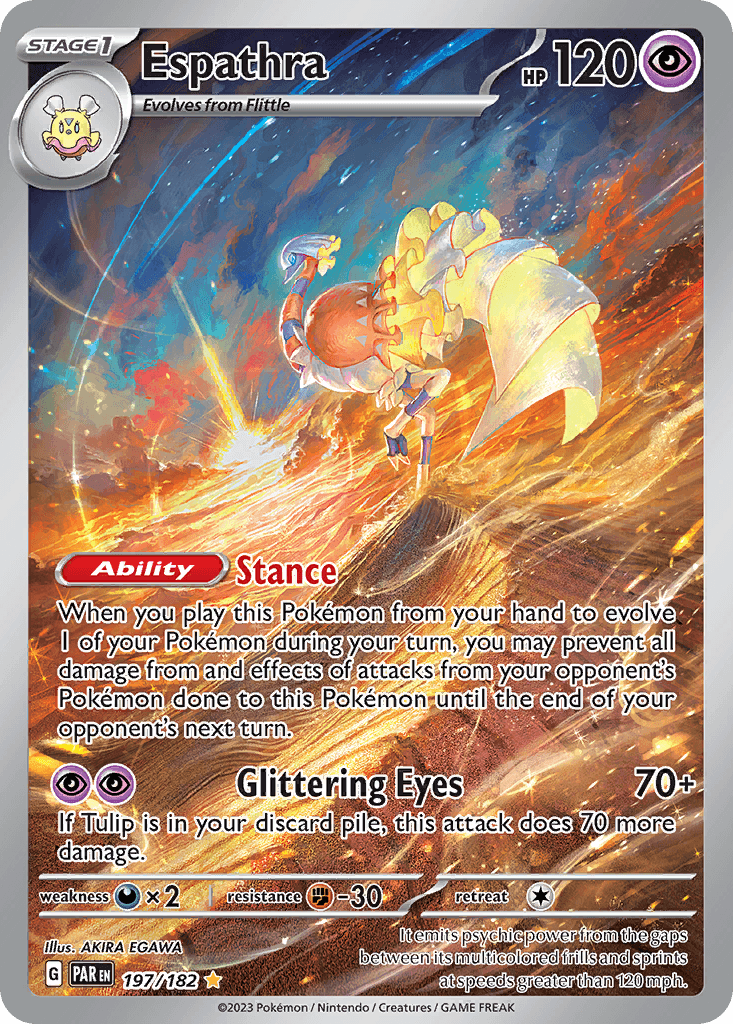 Espathra — Paradox Rift Pokemon card