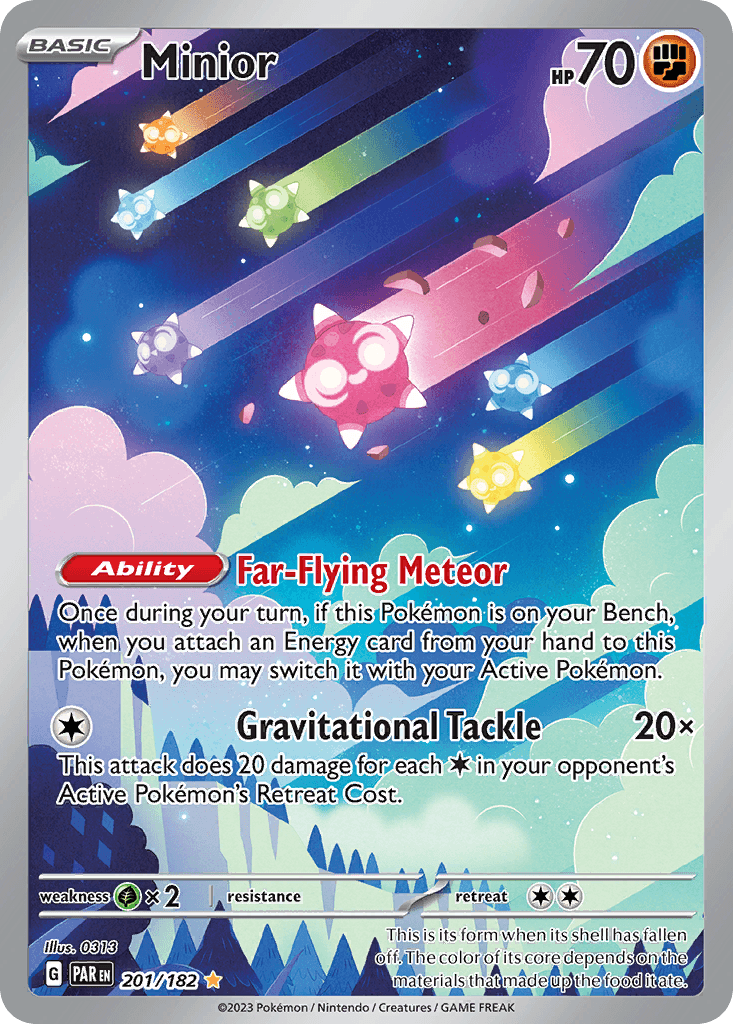 Minior — Paradox Rift Pokemon card
