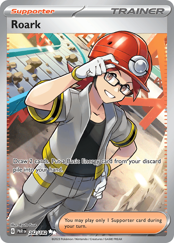 Roark — Paradox Rift Pokemon card