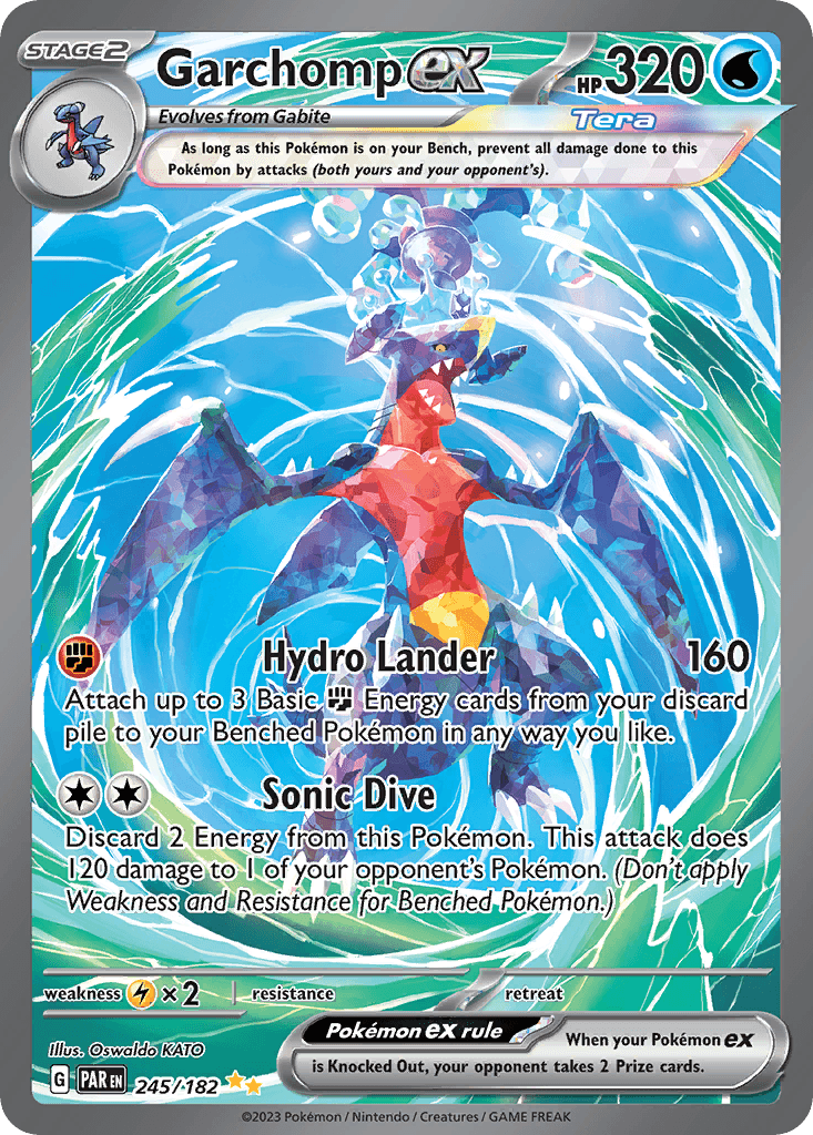 Garchomp ex — Paradox Rift Pokemon card