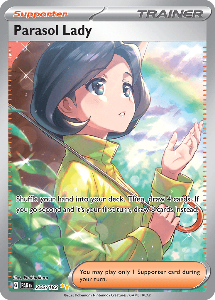 Parasol Lady — Paradox Rift Pokemon card