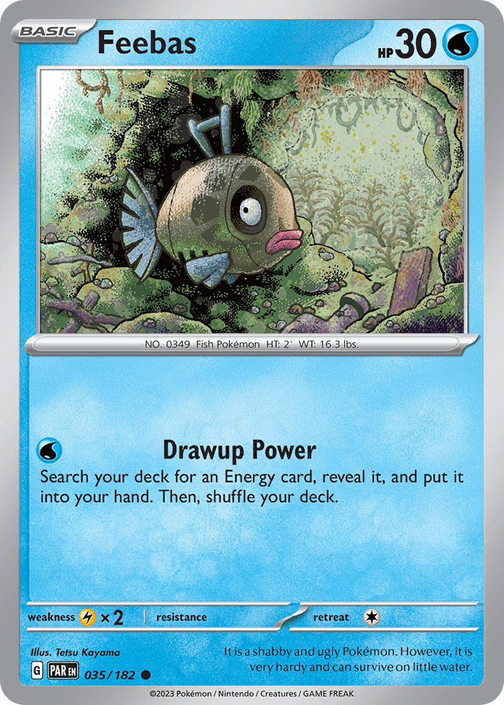 Feebas — Paradox Rift Pokemon card