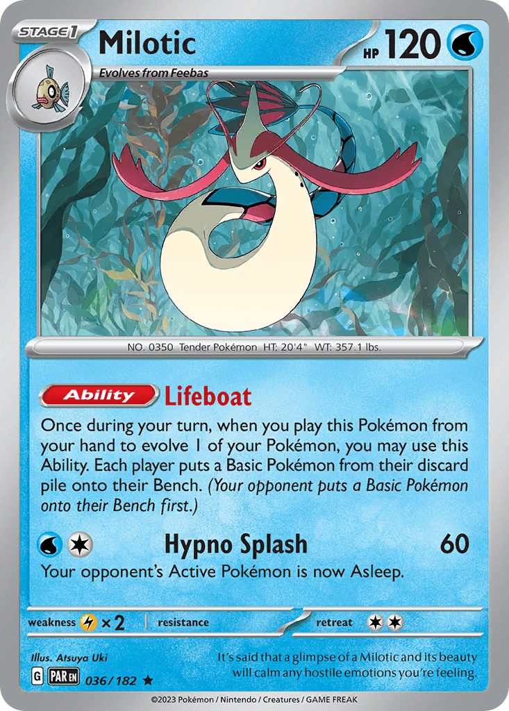 Milotic — Paradox Rift Pokemon card