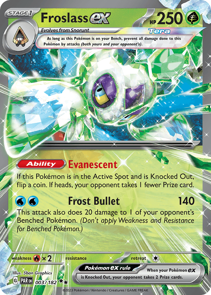 Froslass ex — Paradox Rift Pokemon card