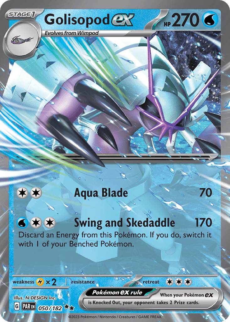 Golisopod ex — Paradox Rift Pokemon card
