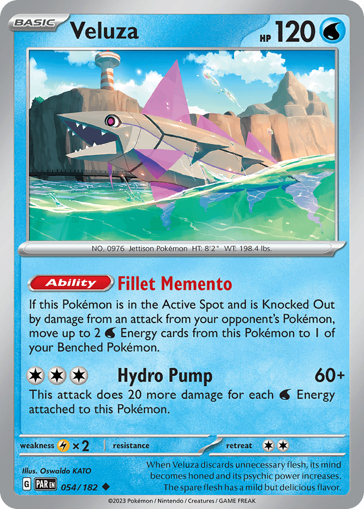 Veluza — Paradox Rift Pokemon card