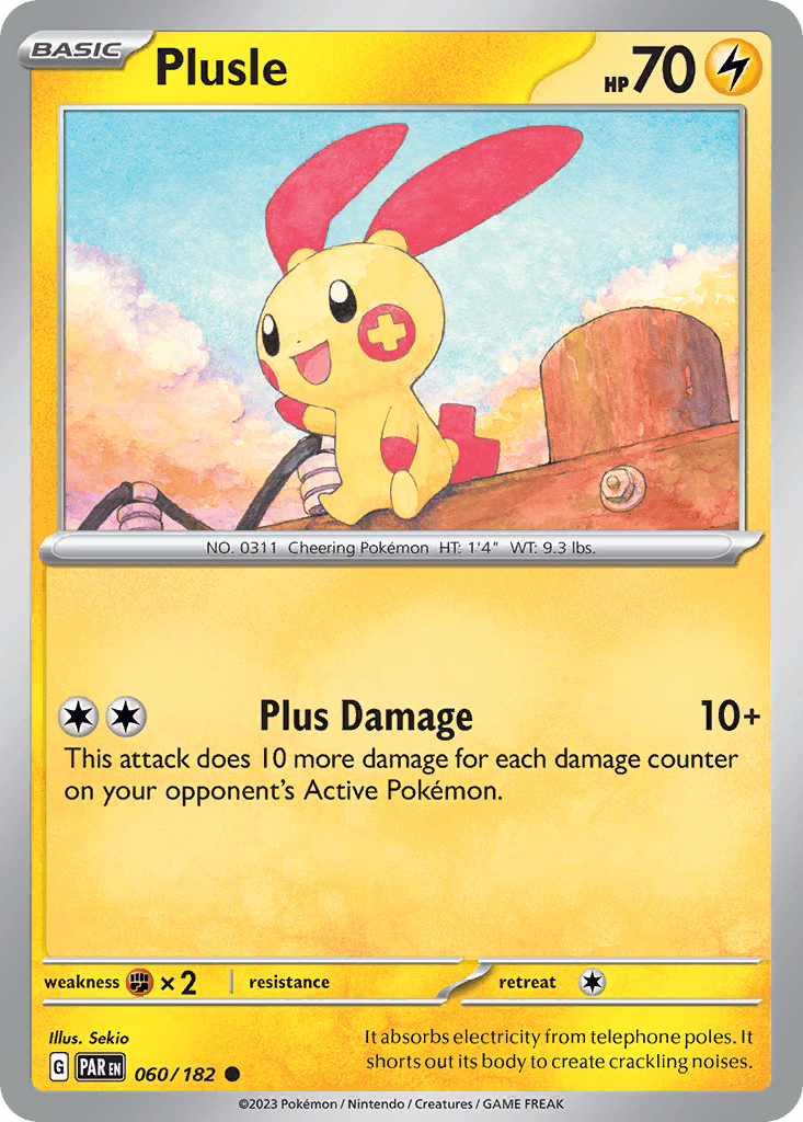 Plusle — Paradox Rift Pokemon card