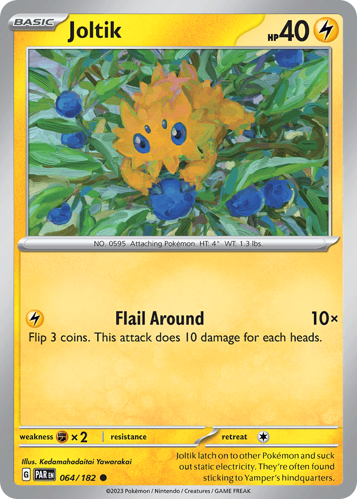 Joltik — Paradox Rift Pokemon card