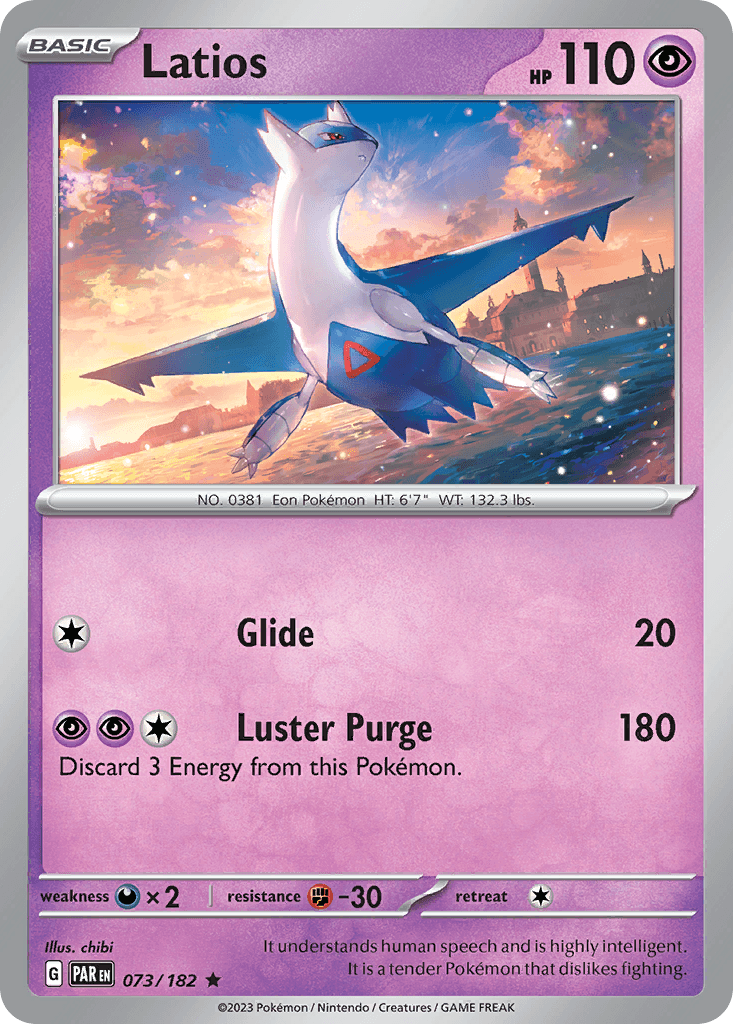 Latios — Paradox Rift Pokemon card