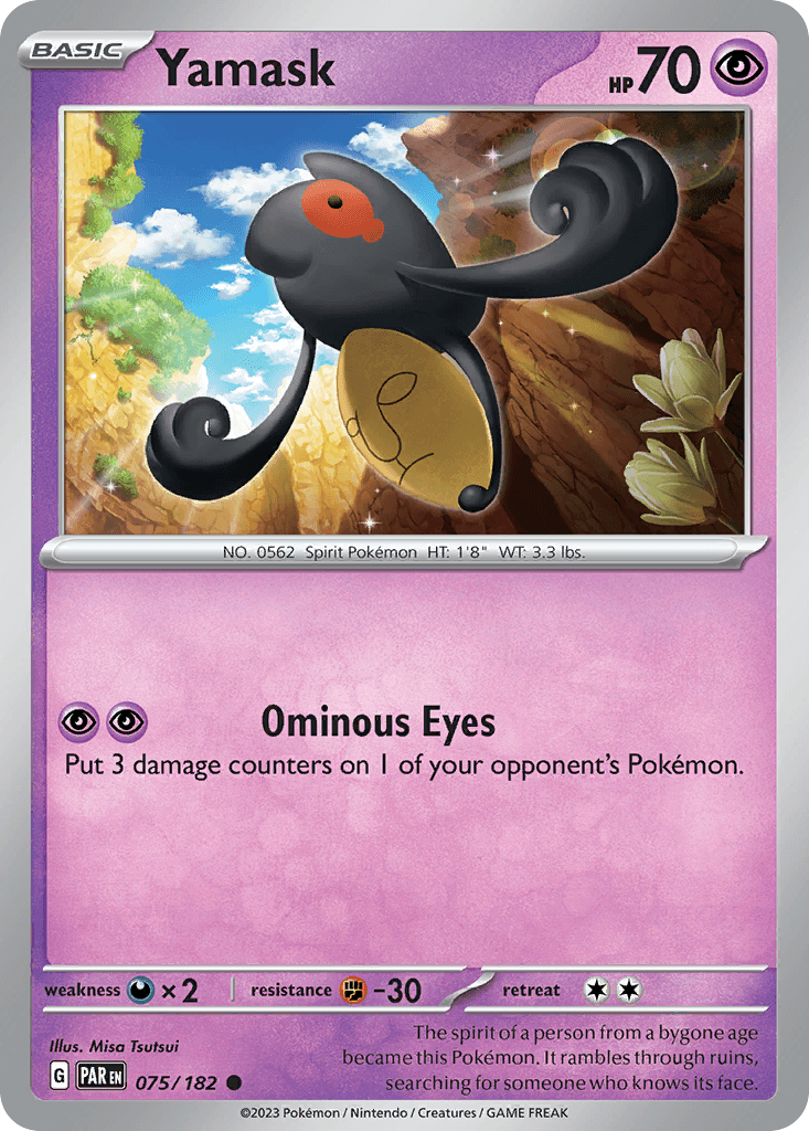 Yamask — Paradox Rift Pokemon card