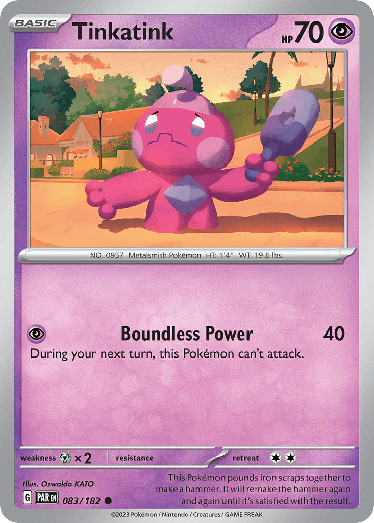 Tinkatink — Paradox Rift Pokemon card