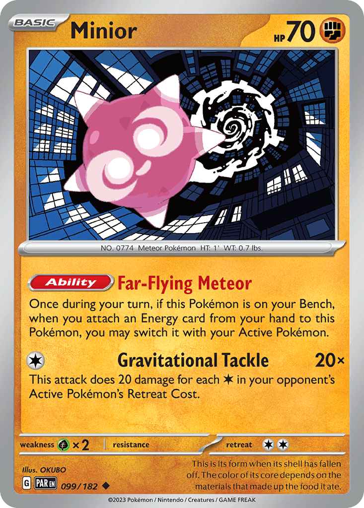 Minior — Paradox Rift Pokemon card