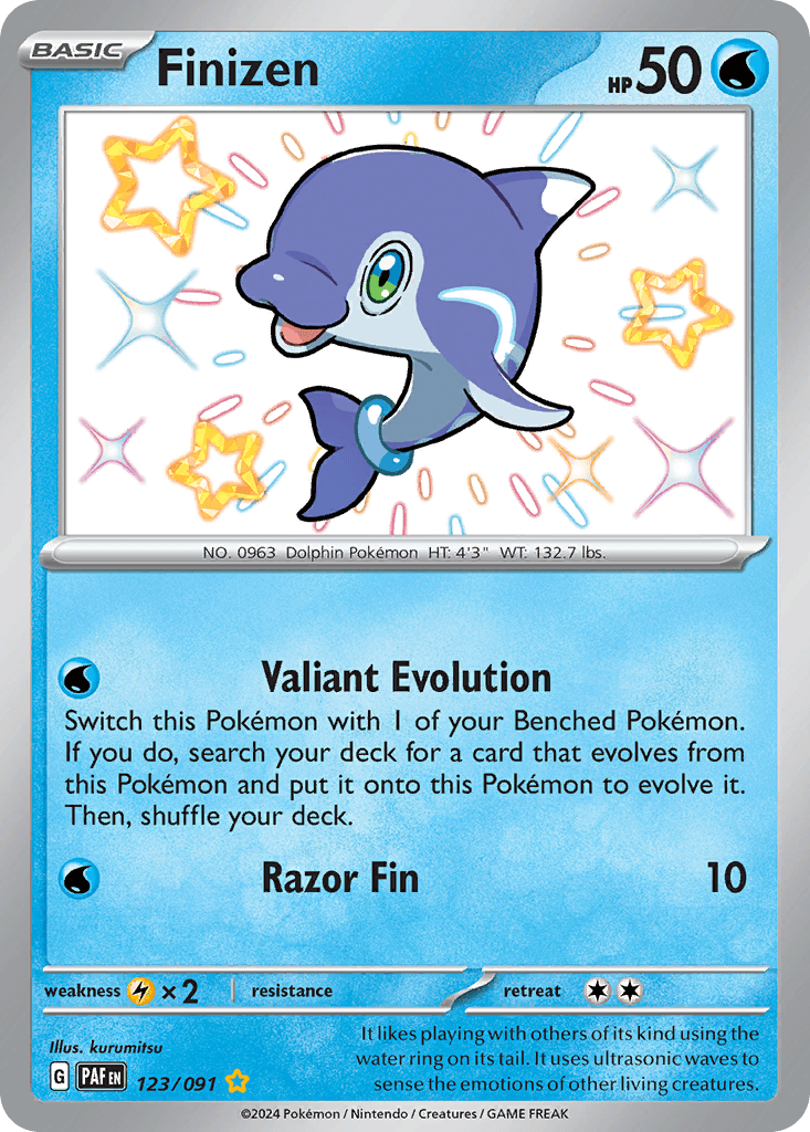 Finizen — Paldean Fates Pokemon card