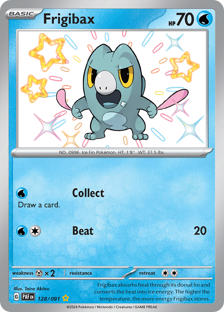 Frigibax — Paldean Fates Pokemon card