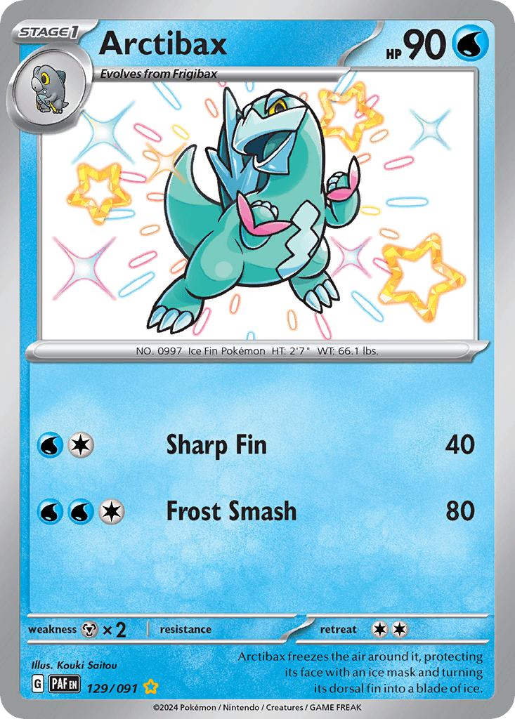 Arctibax — Paldean Fates Pokemon card