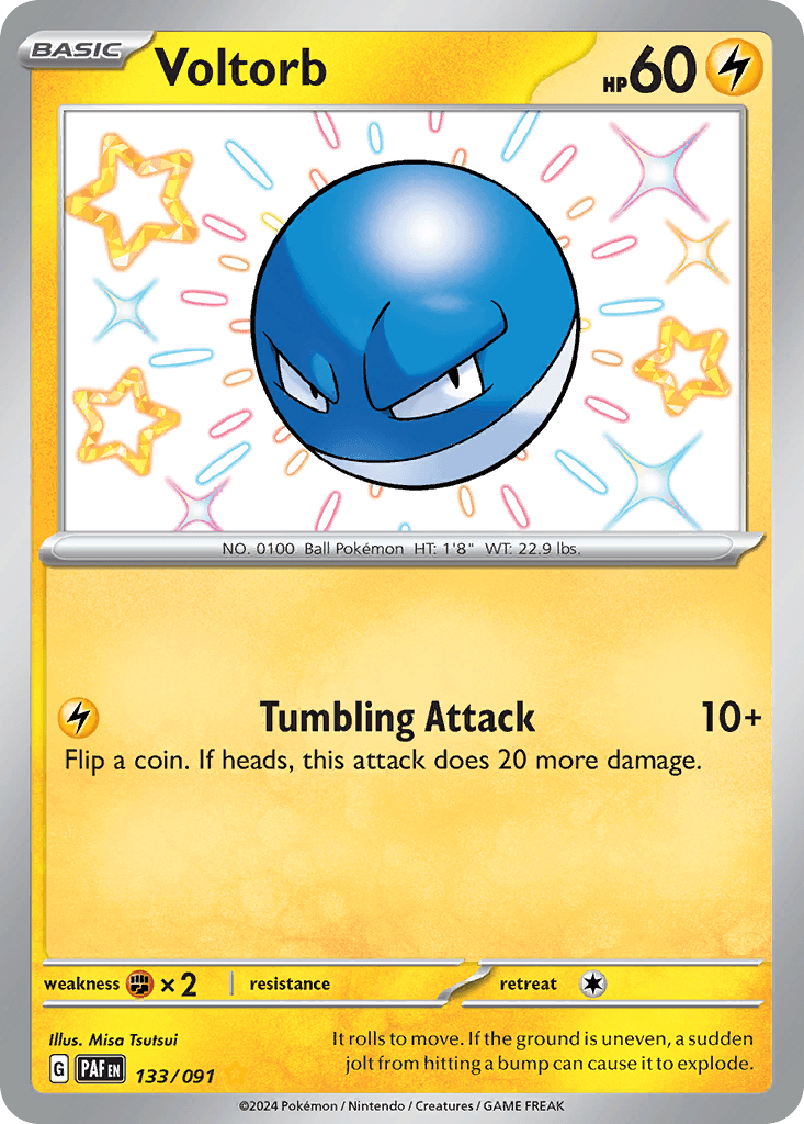 Voltorb — Paldean Fates Pokemon card