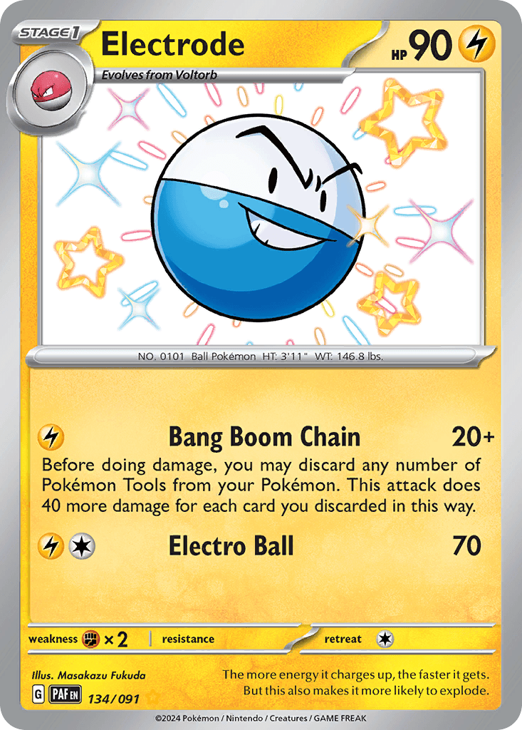 Electrode — Paldean Fates Pokemon card