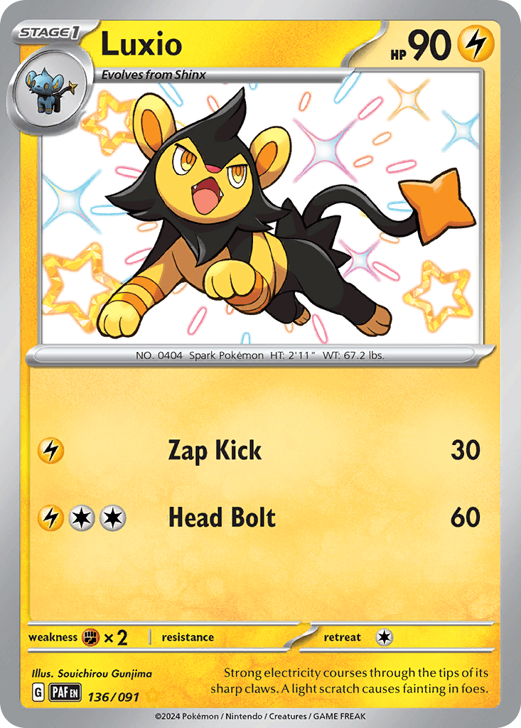 Luxio — Paldean Fates Pokemon card