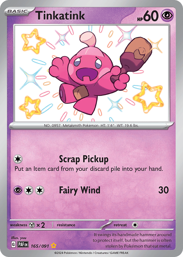 Tinkatink — Paldean Fates Pokemon card