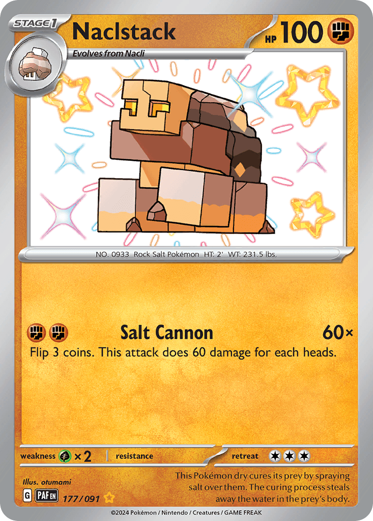 Naclstack — Paldean Fates Pokemon card