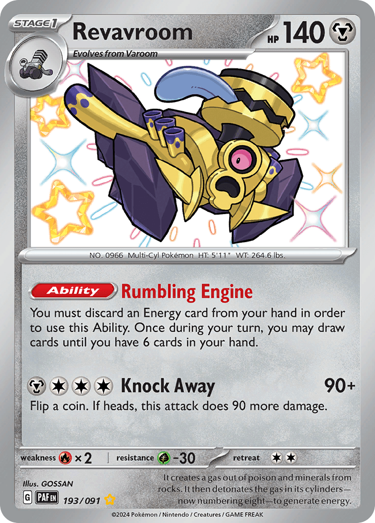 Revavroom — Paldean Fates Pokemon card