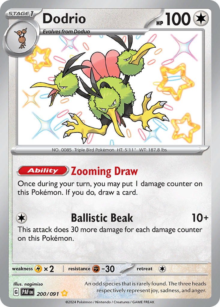 Dodrio — Paldean Fates Pokemon card