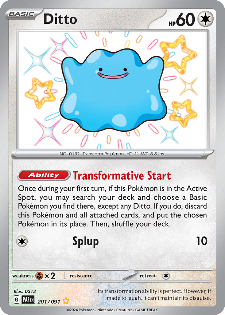 Ditto — Paldean Fates Pokemon card