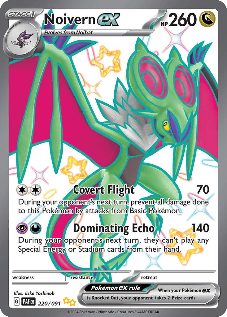 Noivern ex — Paldean Fates Pokemon card