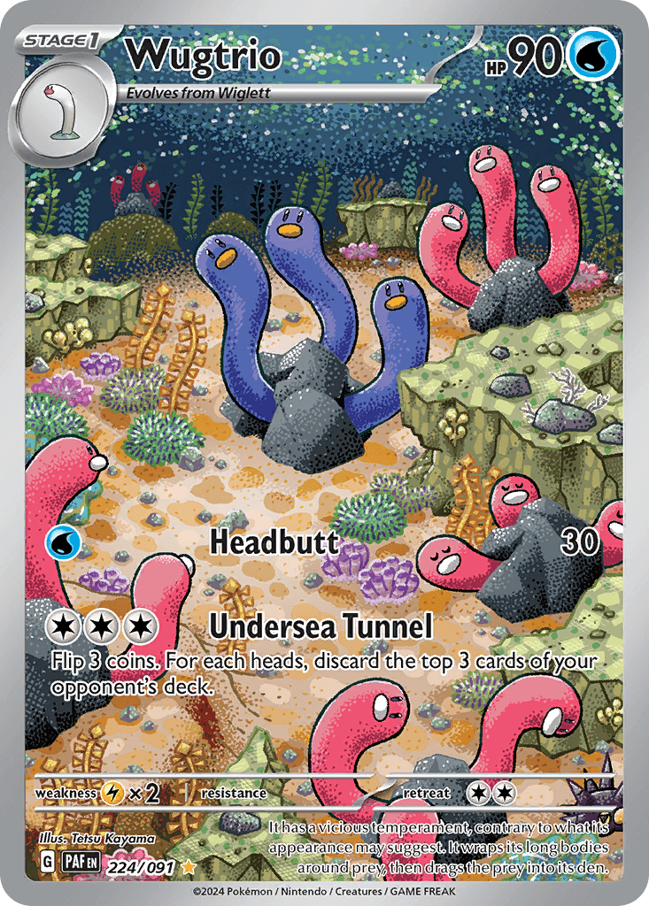 Wugtrio — Paldean Fates Pokemon card