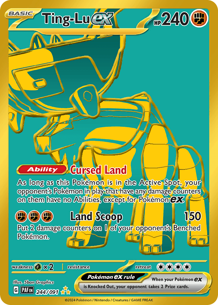 Ting-Lu ex — Paldean Fates Pokemon card