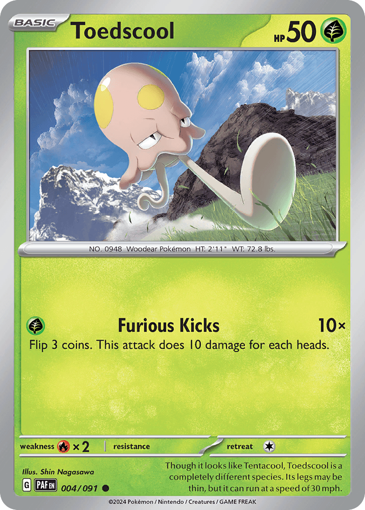 Toedscool — Paldean Fates Pokemon card